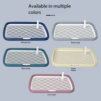 Toilette pour chien extra large anti-éclaboussures avec support, en plastique, pour un nettoyage facile, urinoir plat, aide à l'apprentissage de la propreté, en stock