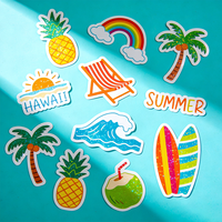 Maßgeschnittener Vinyl-Aufkleber mit UV-Druck Cartoon-Illustration für Scrapbooking DIY-Dekoration - Reißfest & Wetterbeständig