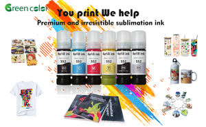 Tinta sublimasi Premium 552 555 114 untuk Epson L8180 Et8500 Et8550 Et-8500 Printer Eco ------- enam warna Set GY/PBK/C/<span class=keywords><strong>M</strong></span>/Y - Product Image 2