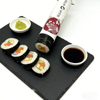 Conteneur à sushi personnalisable, écologique et facile à utiliser, en papier et plastique de qualité alimentaire, jetable, en vrac, 1000 pièces, pour restaurant de sushi