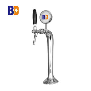 Один кран змеиная пивная башня с одним латунным пивным краном и медальоном для европейского типа контроля потока - Product Image 1