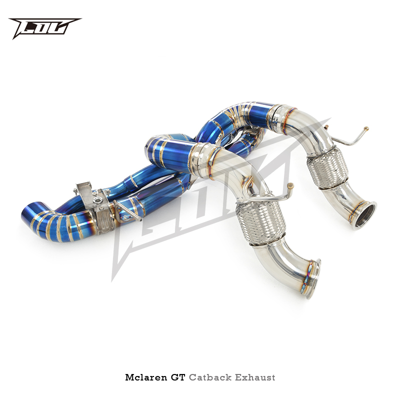 OBMチタンキャッバック排気マクラーレンGT 4.0T 2019-2023バルブ制御