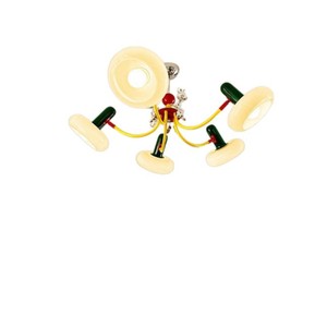 Lustre moderne minimaliste style Bauhaus, LED E27, plafonnier rond pour salle à manger, chambre, salon de thé - Product Image 5
