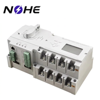 Commutateur de transfert automatique 4P 125A 250A ATS à double alimentation avec panneau de commande LCD pour un commutation fiable de l'alimentation