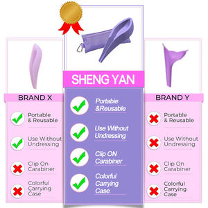 อุปกรณ์สุขอนามัยสำหรับผู้หญิงแบบพกพา ใช้งานสะดวก ทำความสะอาดง่าย ใช้เป็นกรวยปัสสาวะสำหรับผู้หญิง เหมาะสำหรับการตั้งแคมป์ การเดินทาง และกิจกรรมกลางแจ้ง - Product Image 6