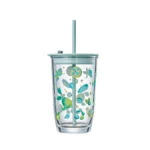 Gobelet à paille en verre personnalisé Hxglass, motif fruits, populaire sur Instagram, portable, <span class=keywords><strong>pour</strong></span> voyage, avec paille, <span class=keywords><strong>pour</strong></span> coffret cadeau commercial - Product Image 5