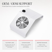 Ventilateur électrique pour ongles 80W, aspirateur de poussière, contrôle de la vitesse par bouton, filtre lavable pour ongles en gel, manucure, salon