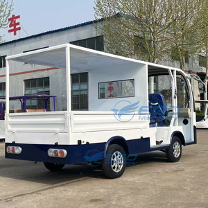 รถบัสไฟฟ้าสีขาวสำหรับเที่ยวชมเมือง พร้อมที่นั่งแบบบัคเก็ต 8 11 14 ที่นั่ง รถบัสท่องเที่ยวขนาดเล็ก เหมาะสำหรับการผจญภัยในเมืองและรีสอร์ทริมชายฝั่ง - Product Image 5