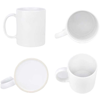 Tasse Magique Céramique Blanche Simple 325 ml avec Impression de Logo Personnalisé par Sublimation à Changement de Couleur – Tasse à Café en Céramique Personnalisable