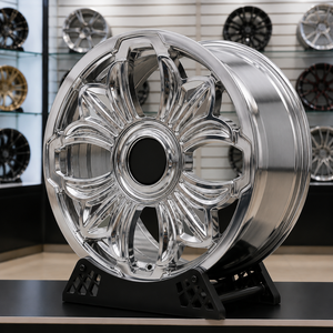Jantes chromées de luxe rétro forgées style floral personnalisées 5x114.3 5x120 18 19 20 22 pouces pour <span class=keywords><strong>Rolls</strong></span> <span class=keywords><strong>Royce</strong></span> Ghost <span class=keywords><strong>Chrysler</strong></span> <span class=keywords><strong>300C</strong></span> - Product Image 3