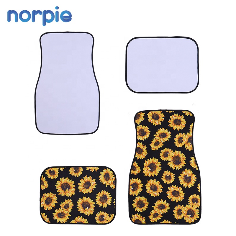 Персонализированные автомобильные коврики, комплект из 4 предметов, неопреновый коврик для автомобиля с сублимационной печатью