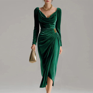 Elegant Styles for Business Buyers: Premium bodycon velvet evening gowns  Collection