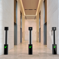 Torniquete de Seguridad de Aleación de Aluminio con Mecanismo de Movimiento Rápido de 0.4s para Edificios de Oficinas Corporativas, Barrera de Puerta Rápida EN