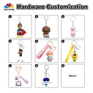 Fabricant de porte-clés personnalisés en silicone durable et écologique, figurines <span class=keywords><strong>d</strong></span>'anime 3D, accessoires, logo personnalisé - Product Image 5
