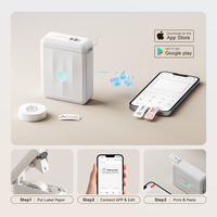 Imprimante d'Étiquettes Portable NIIMBOT, Créateur d'Autocollants Mobile Avec Mini Imprimante Type-C Prise en Charge Android iOS