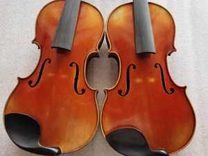 Sinomusik Haute Qualité Professionnel Tout À La Main Violon Peinture À L'huile <span class=keywords><strong>Italien</strong></span> Artisanat Compétence Une Pièce Arrière avec Antique Peau Cassée - Product Image 3