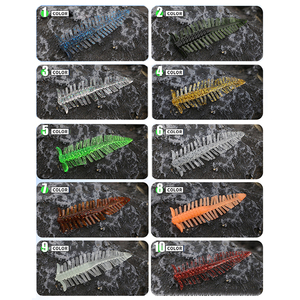 Rig de pêche au <span class=keywords><strong>drop</strong></span> <span class=keywords><strong>shot</strong></span> avec leurre souple Centipede à action oscillante pour la pêche au black-bass, au sandre, au mandarin et à la <span class=keywords><strong>truite</strong></span> en lancer long - Product Image 3