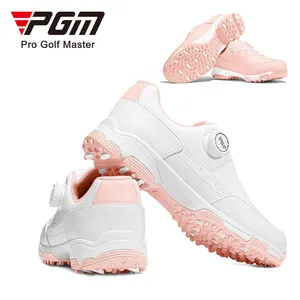PGM XZ344 пользовательские водонепроницаемые белые розовые ботинки для гольфа обувь для женщин