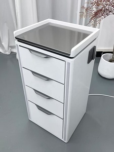 Gabinete de Almacenamiento de Madera para Salón de Belleza Profesional DM, Duradero, Ecológico, de Gran Capacidad, con 4 Cajones, Moderno y Sencillo - Product Image 6