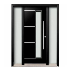 Venta al por mayor de seguridad de metal de acero inoxidable puertas de seguridad puerta principal marco de la puerta para puertas de hierro - Product Image 4