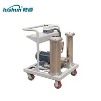 Équipement de purification d'huile isolante usagée Lushun 3000L/H Mini filtre à huile, machine de purification d'huile de transformateur utilisée
