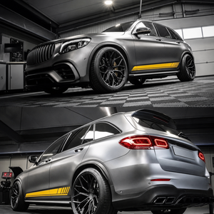 Jantes en alliage forgé sport à 10 branches, concaves profondes, noir brillant HE1, 19 20 21 22 pouces, pour Mercedes C63 A45 <span class=keywords><strong>AMG</strong></span> 5x112 - Product Image 6