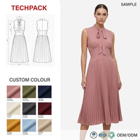 Robe chemise midi décontractée sur mesure vert olive, avec patte de boutonnage intégrale, en polyester recyclé GRS écologique, col pointu à boutons