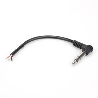 6.35mm stéréo Jack Plug guitare Audio Patch câble 2m TRS fil ouvert pour HDTV caméra moniteur ordinateur utilisation Mobile Angle droit 8K