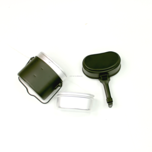 Portable 1L Green Camping Mess Kit for Outdoor Accessories and Lunch Boxes Practical Canteen <strong>Kitter</strong> with Mess Tin - Product Image 2