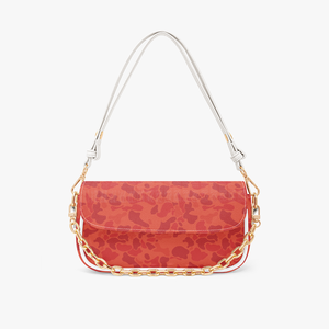 Bestseller Borsa da Sera Personalizzata con Stampa Camouflage Viola Pastello in Pelle PU con Catena Dorata e Tracolla a Nuvola per Regalo di Compleanno Donna - Product Image 4