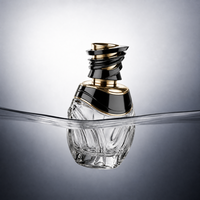 Botella de Perfume Vacía de Lujo, Premium, Personalizada, de 30ml, 50ml, 100ml, con Tapa Artística Única, Botella de Vidrio para Fabricantes de Fragancias