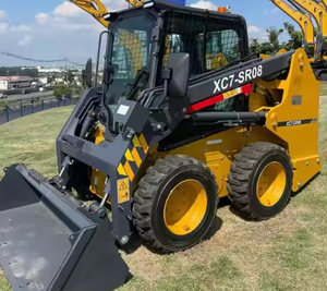 รถตักล้อยางแบบสกิดสเตียร์ 0.955 ตัน รุ่น XC7-SR08 พร้อมถังตักขนาด 0.4 ลูกบาศก์เมตร เครื่องยนต์ดีเซล ระบบควบคุม PLC รับประกัน 1 ปี - Product Image 2