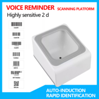 JINGXIN Código QR Código de pago USB Recordatorio de voz Lector de escaneo de código de barras de escritorio para la venta