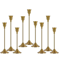 Porte-bougie en verre moderne, coupes à bougies en cristal, centre de table doré, décoration de mariage, ornement de luxe pour la maison, décoration de table