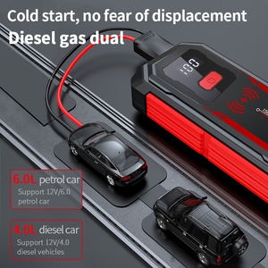 1500A Wireless Charging 20000mAh Portable Car &amp; Motorcycle Emergency Jump Starter <strong>Booster</strong> with LED Lighting and Digital Screen - Product Image 5