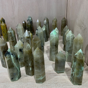 Neuankömmling Natural Moons tone Tower Heil kristall turm Green Moons tone Wand Points - Product Image 6