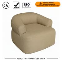 Canapé gonflable de camping confortable kaki, canapé gonflable ergonomique en tissu texturé, chaise longue gonflable pour le camping et la randonnée