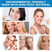 Ensemble de colle pour prothèse dentaire, revêtement de blanchiment des dents, pour un sourire parfait et confiant, fausses dents moulables