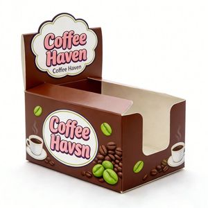Custom Printed Recycled Materials Retail Display Box with Matt Lamination & UV Coating for Coffee Food Packaging - Product Image 5