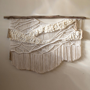 Macrame Recycled Cotton Vertical <strong>Wall</strong> <strong>Hanging</strong> Art Deco Style Home <strong>Decor</strong> for Hotel Wedding &amp; Anniversary Gift for Friends - Product Image 2