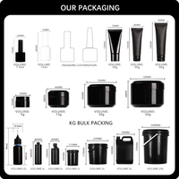 Fournitures pour ongles professionnels Salon de beauté Marque privée Soak off hema free Glitter UV Nail Gel Polish Set kit pour ongles en gel
