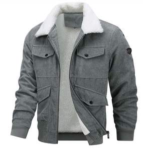 Sonbahar ve kış aylarında sıcaklık için özel yapılmış kadife kuzu derisi ceket - Product Image 5