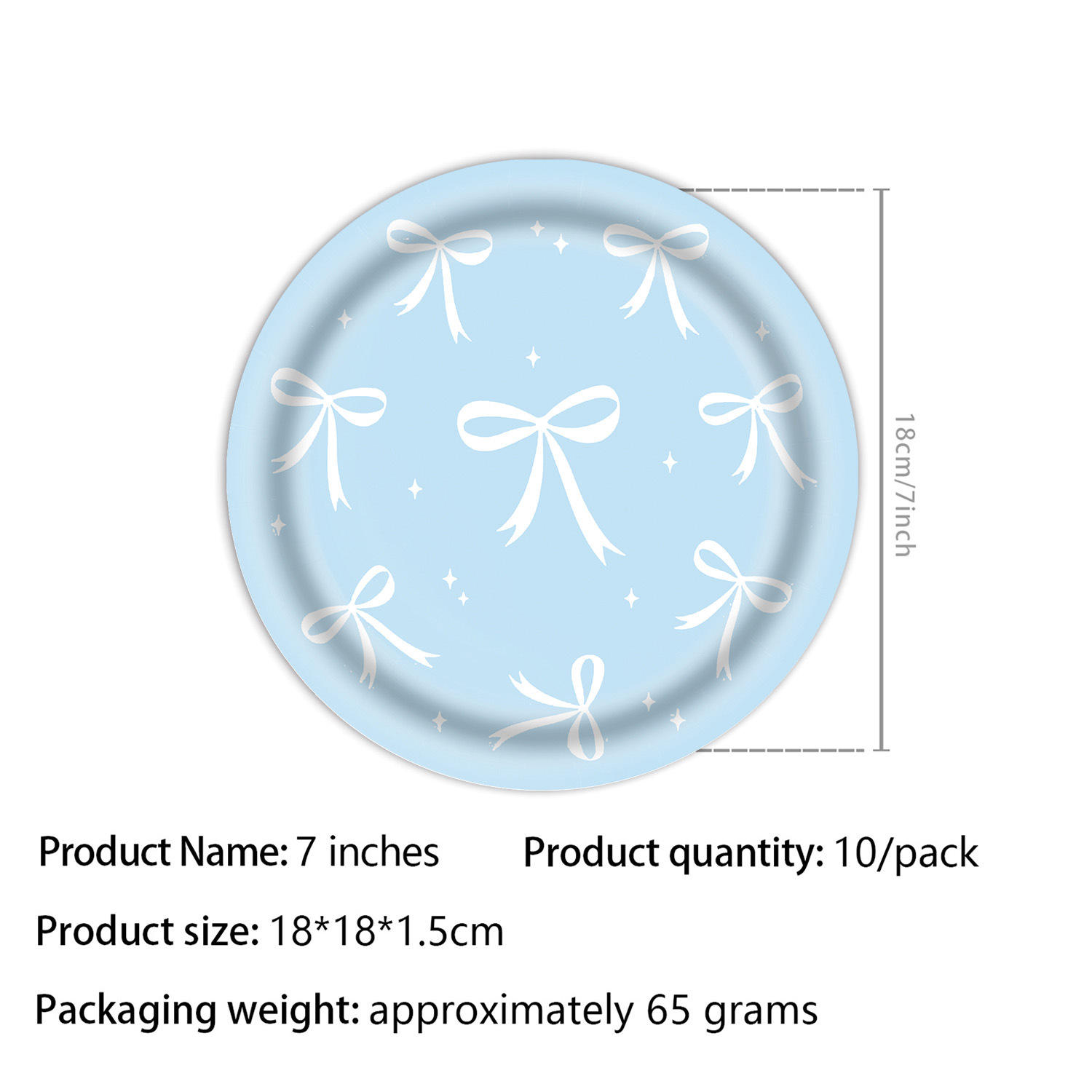 blue   9 inches * 10