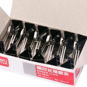 Deli Binder Clip 25mm Black 24 Pieces Office Use - Product Image 3
