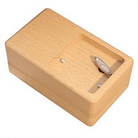Yiyu Best-seller Boîte à musique en bois personnalisable pour demande en mariage, design tendance, forme rectangulaire, 8 mélodies, 30 secondes de son, Sky City
