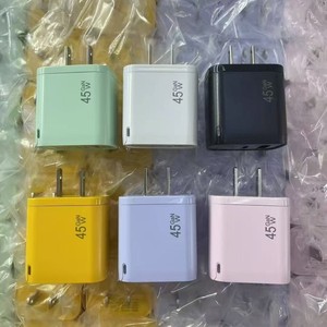 Cargador Rápido GaN de 45W con 2 Puertos A+C PD, Enchufe US/EU, para iPad, iPhone, Laptop y Uso Industrial - Product Image 2
