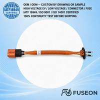 Kabel Tegangan Tinggi XLPE Terperisai Fleksibel Tinggi 600V IP67 untuk Koneksi Inverter Motor EV OEM Kustom