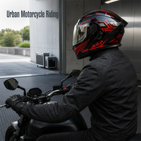 Casque de moto électrique toutes saisons, casque modulaire intégral rabattable, casque avec écouteurs inclus, unisexe, pour la conduite en ville