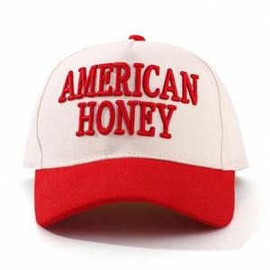 Gorra de béisbol americana para adulto, con letras bordadas, ajustable, protección solar, estilo casual, visera curva, tipo trucker - Product Image 3