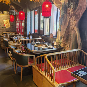 Bajo costo Certificación CE Hanbo Mesa de olla caliente sin humo Mesa de olla caliente comercial para Chuanxibuluo - Product Image 2